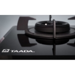 【展銷品】 Taada 多田牌 GA751-14B LPG 75厘米 嵌入式/座檯式 雙頭石油氣爐 (有時間制 + 獨立中心火 + 銅合金爐頭及鑄鐵爐架)