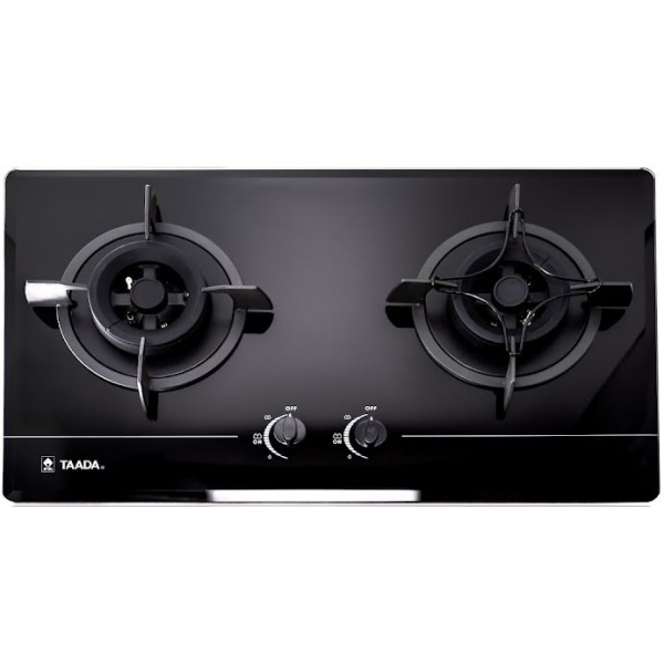 Taada 多田牌 GA761-24B 74厘米 5000W 嵌入式/座檯式 雙頭煤氣煮食爐 (密封式爐頭 + 強化玻璃面板 + 銅合金爐頭及鑄鐵爐架)