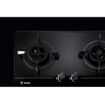 Taada 多田牌 GA761-24B 74厘米 5000W 嵌入式/座檯式 雙頭煤氣煮食爐 (密封式爐頭 + 強化玻璃面板 + 銅合金爐頭及鑄鐵爐架)