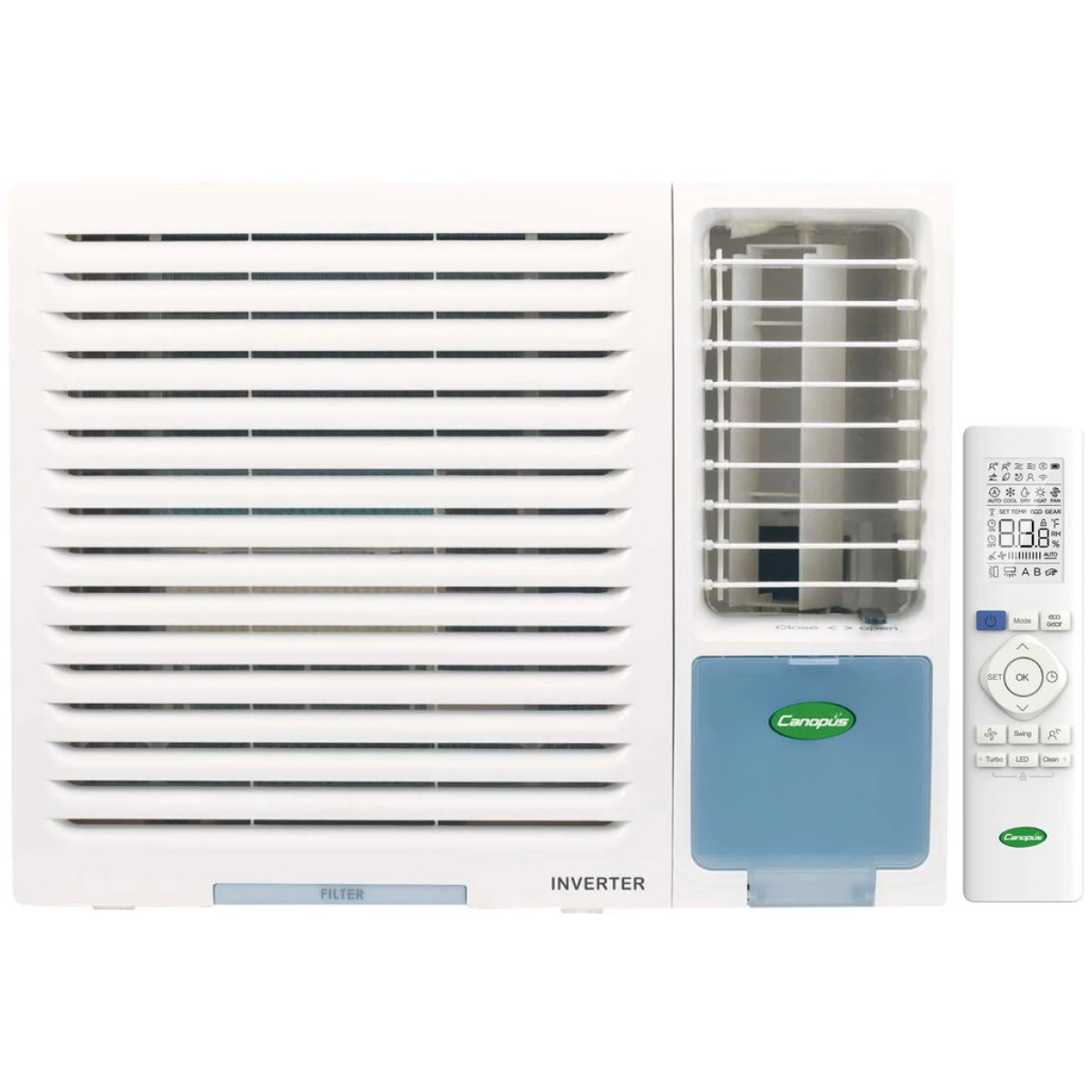 Canopus 肯特 TA-09BVXP 1.0匹 R32 變頻淨冷 窗口式冷氣機 (附遙控)