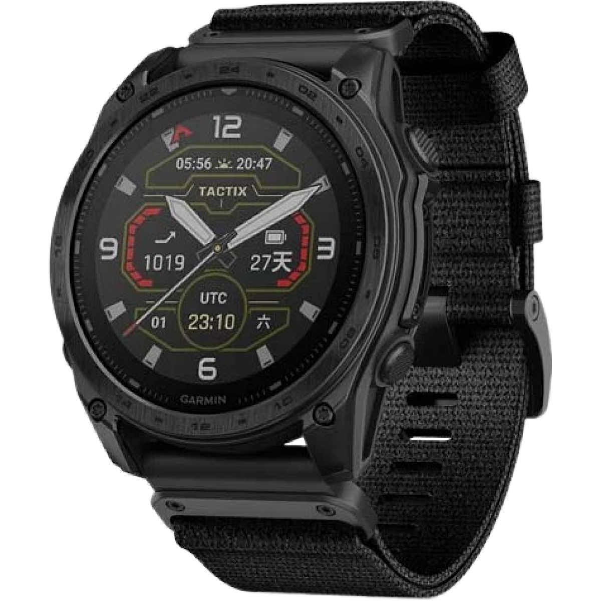 Garmin 010-03407-22 Tactix 8 – Solar Edition 全方位進階軍用戰術錶 (黑色)