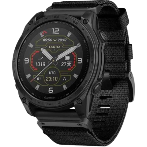 Garmin 010-03407-22 Tactix 8 – Solar Edition 全方位進階軍用戰術錶 (黑色)