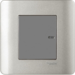 Schneider Electric 施耐德電氣 E8431/2 SA 16AX 單位雙控平觸開關掣 (銀灰)