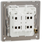 Schneider Electric 施耐德電氣 NUX32_2_DG Unica X 16AX 兩位雙控開關掣 (石墨灰)