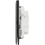 Schneider Electric 施耐德電氣 NUX32_2_JB Unica X 16AX 兩位雙控開關掣 (曜石黑)