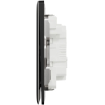 Schneider Electric 施耐德電氣 NUX33_1_JB Unica X 16AX 三位單控開關掣 (曜石黑)