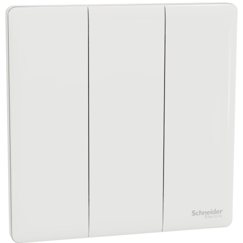 Schneider Electric 施耐德電氣 NUX33_1_PW Unica X 16AX 三位單控開關掣 (皎月白)