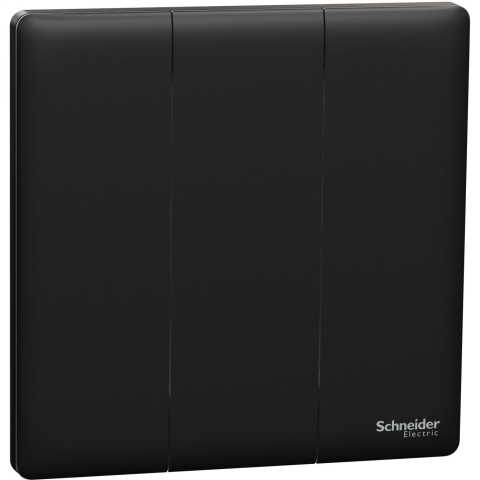 Schneider Electric 施耐德電氣 NUX33_2_JB Unica X 16AX 三位雙控開關掣 (曜石黑)