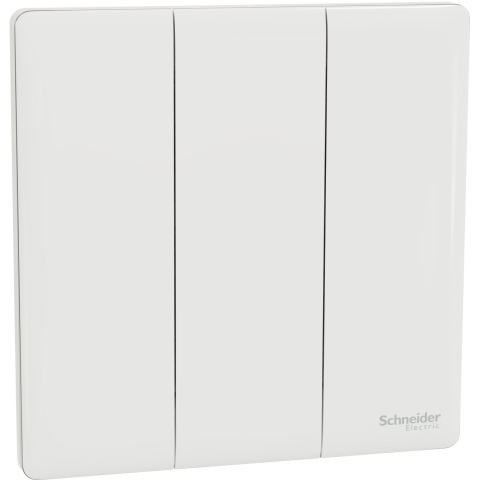 Schneider Electric 施耐德電氣 NUX33_2_PW Unica X 16AX 三位雙控開關掣 (皎月白)