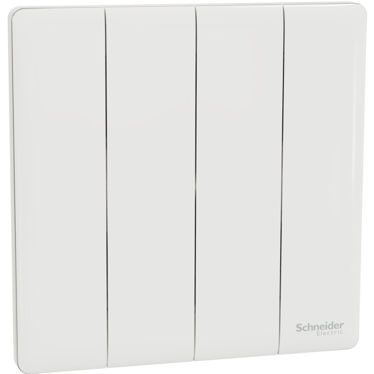 Schneider Electric 施耐德電氣 NUX34_1_PW Unica X 16AX 四位單控開關掣 (皎月白)