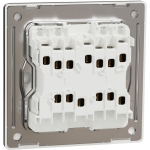 Schneider Electric 施耐德電氣 NUX34_2_DG Unica X 16AX 四位雙控開關掣 (石墨灰)