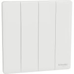 Schneider Electric 施耐德電氣 NUX34_2_PW Unica X 16AX 四位雙控開關掣 (皎月白)