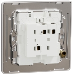 Schneider Electric 施耐德電氣 NUX31_1N_SS Unica X 16AX 單位單控開關掣連LED指示燈 (炫星銀)