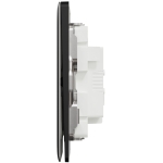 Schneider Electric 施耐德電氣 NUX31_2N_JB Unica X 16AX 單位雙控開關掣連LED指示燈 (曜石黑)