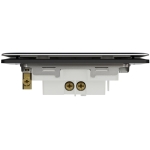 Schneider Electric 施耐德電氣 NUX31_2N_JB Unica X 16AX 單位雙控開關掣連LED指示燈 (曜石黑)