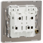 Schneider Electric 施耐德電氣 NUX32_1N_SS Unica X 16AX 兩位單控開關掣連LED指示燈 (炫星銀)