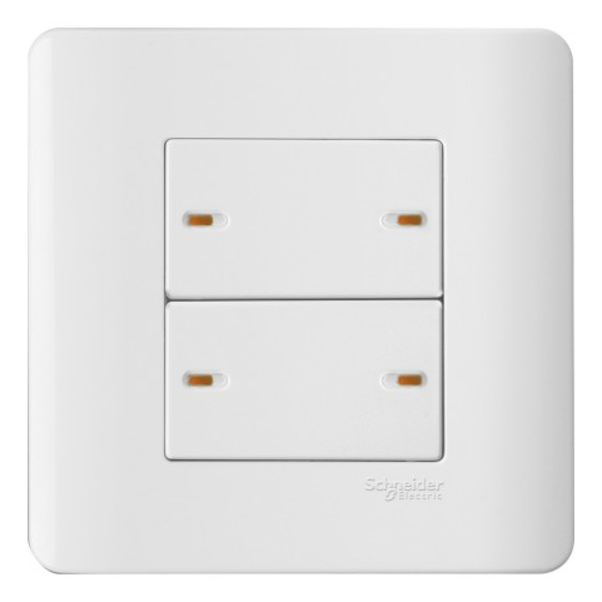 Schneider Electric 施耐德電氣 E8434_1_WE_G3 ZENcelo 16AX 四位單控平觸開關掣連開關指示 (凝白)