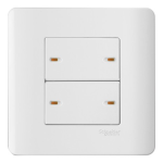 Schneider Electric 施耐德電氣 E8434_1_WE_G3 ZENcelo 16AX 四位單控平觸開關掣連開關指示 (凝白)