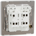 Schneider Electric 施耐德電氣 NUX32_2N_DG Unica X 16AX 兩位雙控開關掣連LED指示燈 (石墨灰)