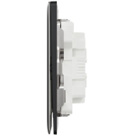 Schneider Electric 施耐德電氣 NUX32_2N_DG Unica X 16AX 兩位雙控開關掣連LED指示燈 (石墨灰)