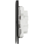 Schneider Electric 施耐德電氣 NUX32_2N_JB Unica X 16AX 兩位雙控開關掣連LED指示燈 (曜石黑)