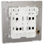 Schneider Electric 施耐德電氣 NUX32_2N_PW Unica X 16AX 兩位雙控開關掣連LED指示燈 (皎月白)