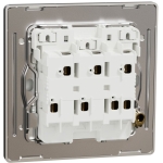 Schneider Electric 施耐德電氣 NUX33_1N_DG Unica X 16AX 三位單控開關掣連LED指示燈 (石墨灰)