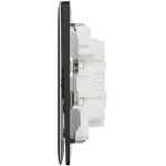 Schneider Electric 施耐德電氣 NUX33_1N_DG Unica X 16AX 三位單控開關掣連LED指示燈 (石墨灰)