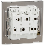 Schneider Electric 施耐德電氣 NUX33_1N_JB Unica X 16AX 三位單控開關掣連LED指示燈 (曜石黑)