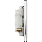 Schneider Electric 施耐德電氣 NUX33_2N_SS Unica X 16AX 三位雙控開關掣連LED指示燈 (炫星銀)