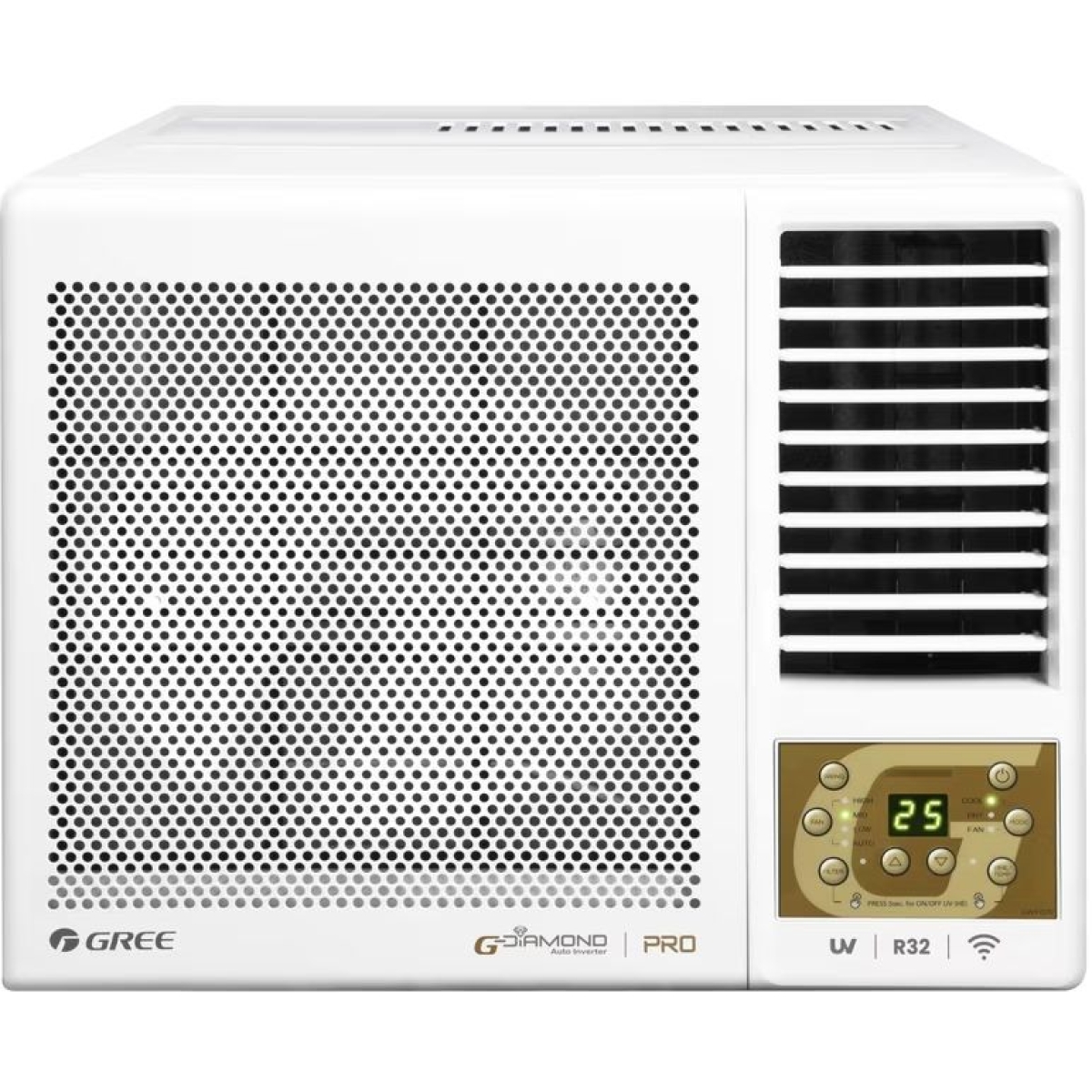 🆕最新型號🆕 Gree 格力 GWF24P 2.5匹 R32 G-Panel 雙黑鑽 變頻淨冷 窗口式冷氣機 (附遙控)