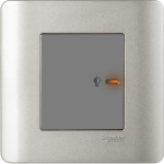 Schneider Electric 施耐德電氣 E8431EPD4 SA ZENcelo 350VA 單位50Hz 平觸光暗掣連LED指示燈 (銀灰)