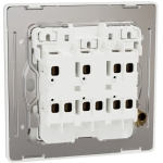 Schneider Electric 施耐德電氣 NUX33_2N_PW Unica X 16AX 三位雙控開關掣連LED指示燈 (皎月白)