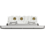 Schneider Electric 施耐德電氣 NUX34_1N_SS Unica X 16AX 四位單控開關掣連LED指示燈 (炫星銀)