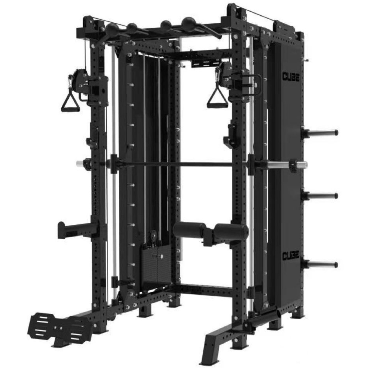 Cube R11 專業商用多功能半架 + 史密夫桿 健身器械 Cube R11 專業商用多功能半架 + 史密夫桿 健身器械