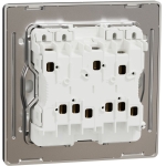 Schneider Electric 施耐德電氣 NUX34_1N_DG Unica X 16AX 四位單控開關掣連LED指示燈 (石墨灰)