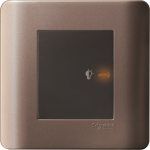 Schneider Electric 施耐德電氣 E8431EPD4 SZ ZENcelo 350VA 單位50Hz 平觸光暗掣連LED指示燈 (銀銅)