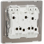 Schneider Electric 施耐德電氣 NUX34_1N_JB Unica X 16AX 四位單控開關掣連LED指示燈 (曜石黑)