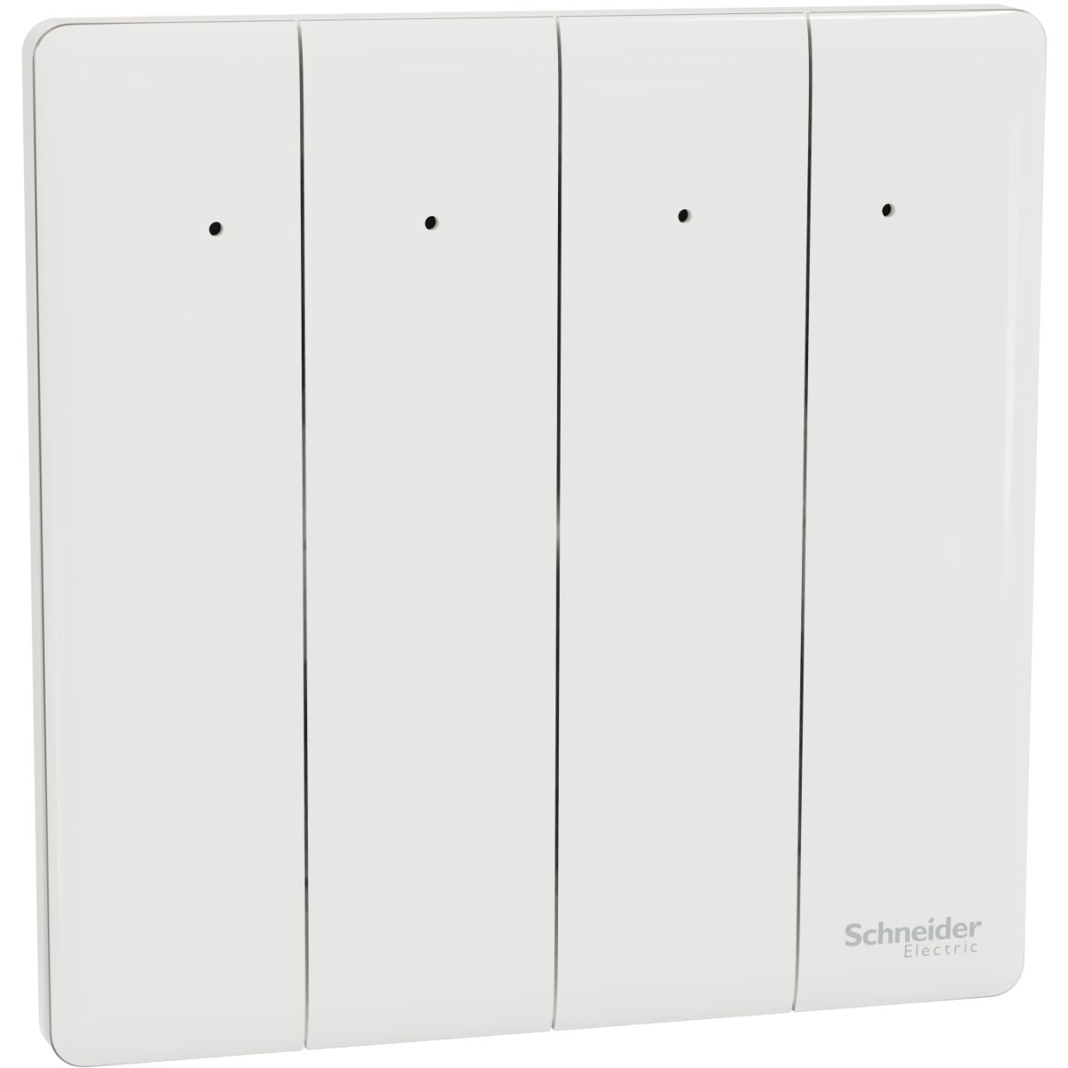 Schneider Electric 施耐德電氣 NUX34_1N_PW Unica X 16AX 四位單控開關掣連LED指示燈 (皎月白)