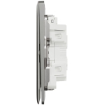 Schneider Electric 施耐德電氣 NUX34_2N_SS Unica X 16AX 四位雙控開關掣連LED指示燈 (炫星銀)