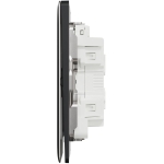 Schneider Electric 施耐德電氣 NUX34_2N_DG Unica X 16AX 四位雙控開關掣連LED指示燈 (石墨灰)