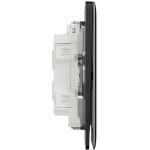 Schneider Electric 施耐德電氣 NUX34_2N_JB Unica X 16AX 四位雙控開關掣連LED指示燈 (曜石黑)