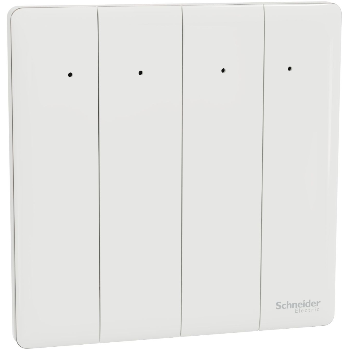 Schneider Electric 施耐德電氣 NUX34_2N_PW Unica X 16AX 四位雙控開關掣連LED指示燈 (皎月白)