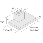 German Pool 德國寶 RDC-8356S 80厘米 煙囪式抽油煙機