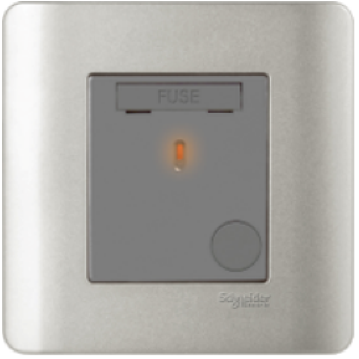 Schneider Electric 施耐德電氣 E8430FSGN_SA Zencelo 13A 單位保險菲士蘇連指示燈 (銀灰)