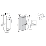 Whirlpool 惠而浦 WHC18T311HK/L 249公升 Zen變頻式 下置式急凍室 嵌入式雙門無霜雪櫃 (左門鉸)