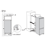 Whirlpool 惠而浦 WHC18T311HK/L 249公升 Zen變頻式 下置式急凍室 嵌入式雙門無霜雪櫃 (左門鉸)