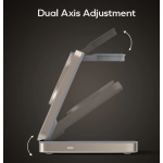 Momax UD36L 1-Charge Q.Port 折疊 Qi2 三合一磁吸無線充電支架