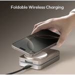 Momax UD36L 1-Charge Q.Port 折疊 Qi2 三合一磁吸無線充電支架
