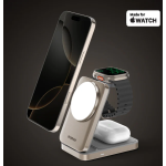 Momax UD36L 1-Charge Q.Port 折疊 Qi2 三合一磁吸無線充電支架